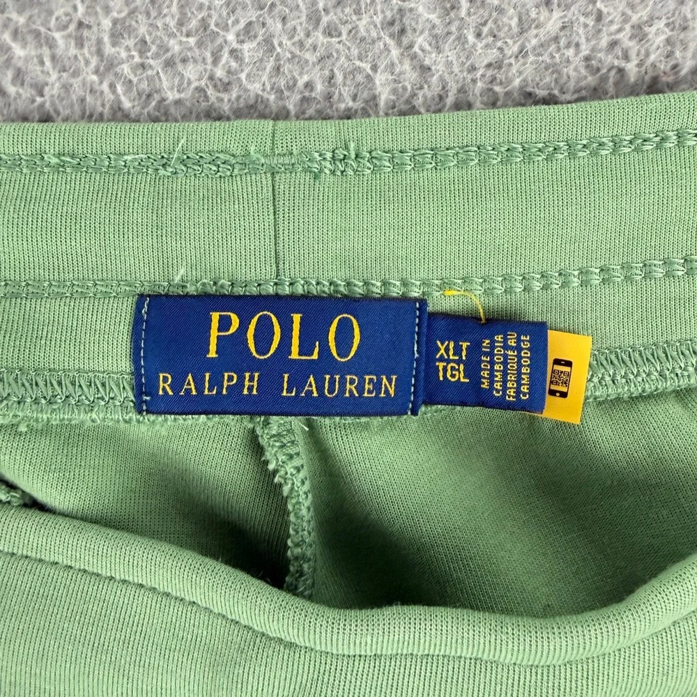 Polo Ralph Lauren Joggers Mens XLT Green Fleece Drawstring Pony Logo Sweatpants